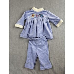 Vintage Disney Baby 2000's Winnie the Pooh Tracksuit Set Y2K 3/6 Months